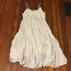White patterned Sun Dress